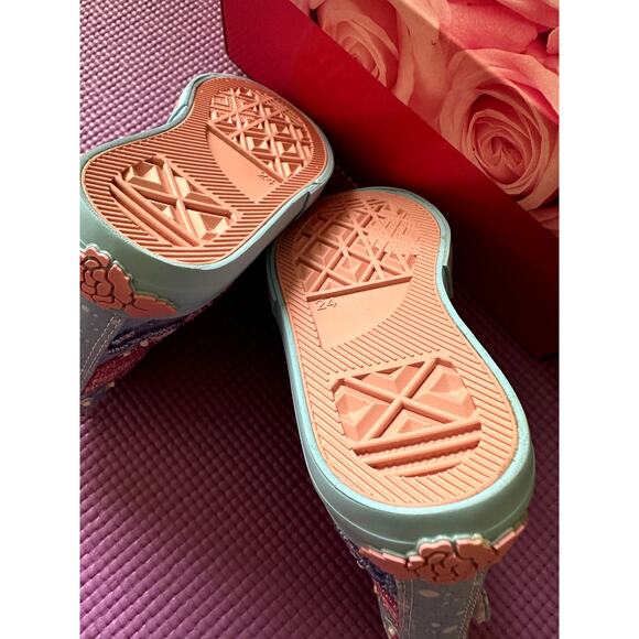 Lelli Kelly Shoes Mermaid Size US 7 Girls Sneakers High Top Beaded Sequins NEW - Picture 7 of 8